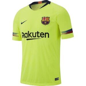 2018-2019 Barcelona Football Club Away Jersey Shirt Small Soccer Neon Nike